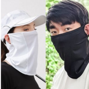 쿨스킨자외선차단마스크 기미차단 여름마스크 (블랙+화이트)