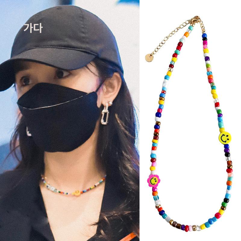 젬앤페블스 스마일리 비즈 목걸이