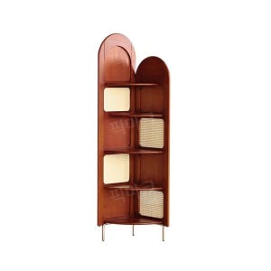 코너장 라탄 틈새장 감성 수납 틈새 코너벽 선반 코너수납장 숙소 거실 캐비닛