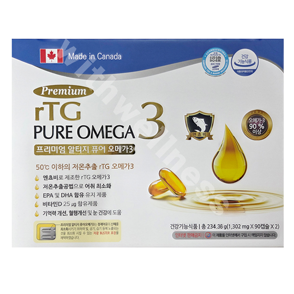 <b>프리미엄 알티지 퓨어 오메가3</b> 180캡슐