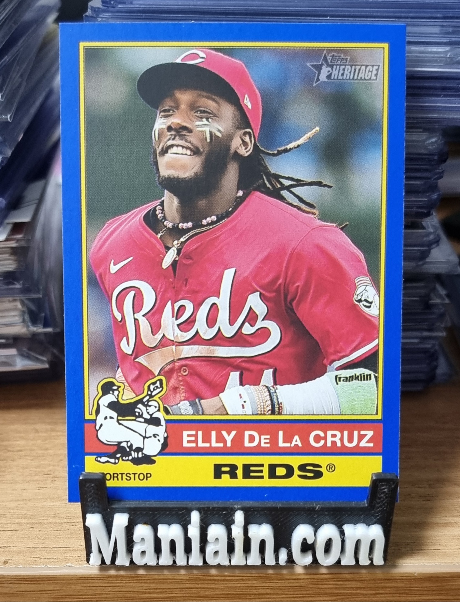 엘리 데 라 크루즈 2025 Topps Heritage Blue Border Elly De La Cruz No-263 MLB 야구 카드