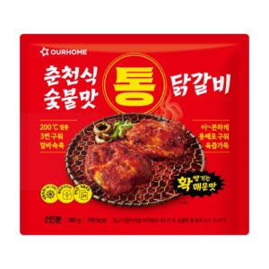 아워홈 춘천식 통 닭갈비 380g 확 매운맛 숯불맛 안주
