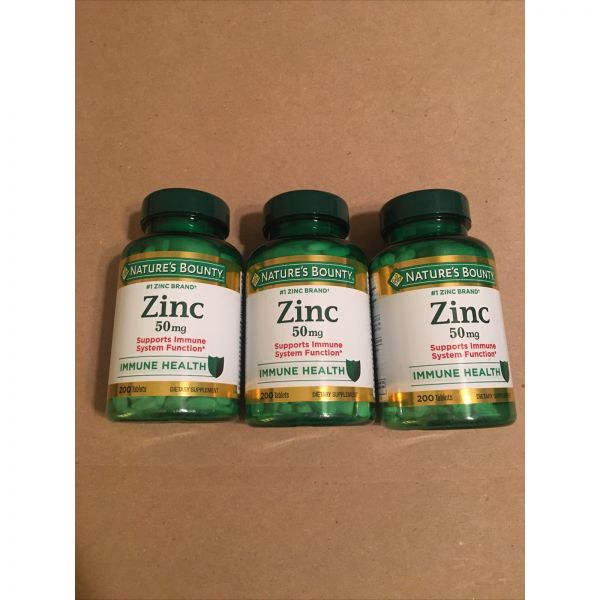 Nature’s Plus 천연물 3병, 2026년 <b>전</b> 아연 50mg 200정 각각 증정