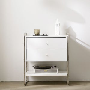 스칸디무드 클레르 라운드 미드센츄리 2단 서랍장 600