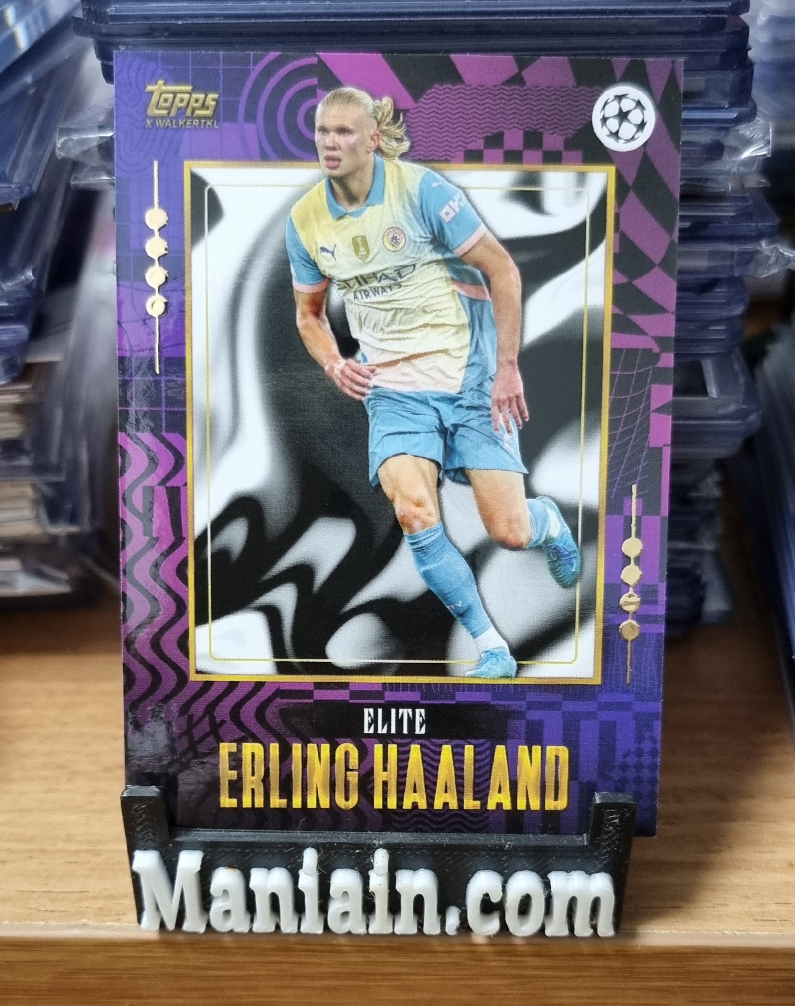 엘링 홀란드 2024-25 Topps Gold soccer Elite Erling Haaland 축구카드