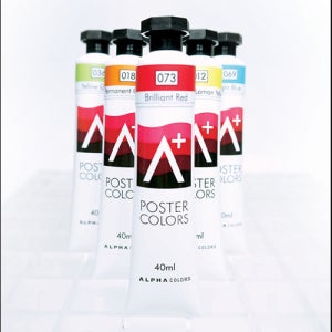 알파 A플러스 포스터칼라 A셋트 24색 (40ml)-미대,예고 입시용