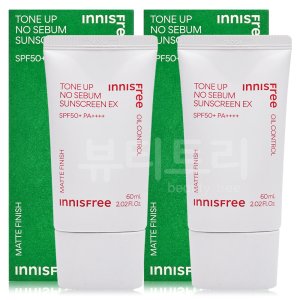 이니스프리 톤업 노세범 선스크린 EX 60ml + 60ml
