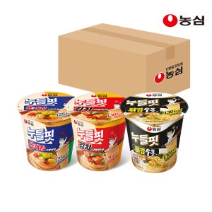 농심 누들핏육개장사발면맛 8입 + 김치사발면맛 8입 + 튀김우동맛 8입