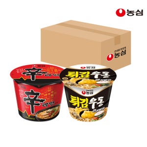농심 신라면큰사발 8개 + 튀김우동 큰사발 8개