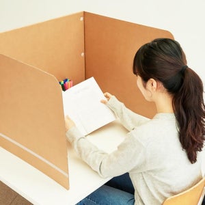 책상위파티션 회사칸막이 집중 사무실 독서실 종이 가림막 기본