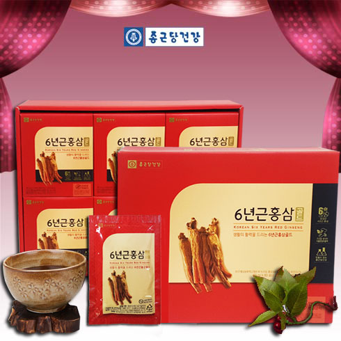 종근당건강 6년근 홍삼<b>골드</b> 80mlx60포 홍삼 진액 농축액 액기스 부모님 설날 추석 선물