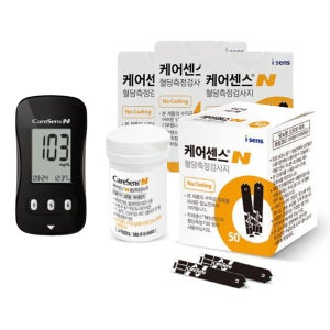 케어센스 N 혈당측정기 + 시험지 200매 당체크 검사기 세트