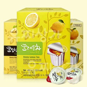 꽃샘 꿀레몬차 포션 30gx75개입 외 2종 대용량 사무실 탕비실 액상 캡슐차 코스트코