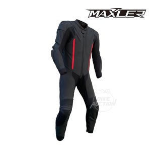 맥슬러 맥스 프로 레이싱 슈트 남성용 - 블랙 라이딩 스포츠 오토바이 바이크