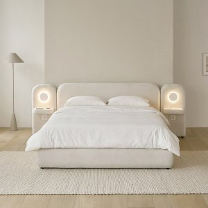 윈썸 LED 패브릭 퀸(Q) 평상형 헤드 침대
