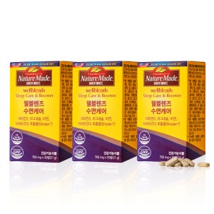 네이처메이드 웰블렌즈 수면 케어 30정, 3개