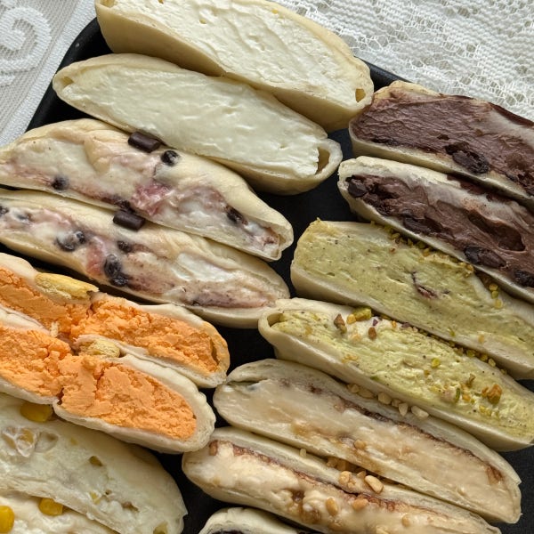 [중량 150g이상] 두바이모찌빵 쭈압쭈압 쫀득빵 모찌빵 맛집