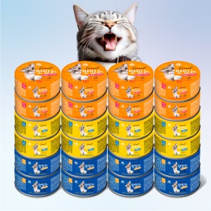 사조 러브잇 맛있는캔 참치 3종 콤보 160g 24개 고양이 간식