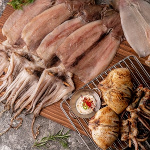 원양산 반건조오징어 5미 10미 최상품 1.2kg, 1개