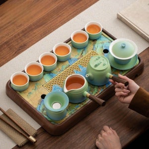 전통 다도 세트 중국 티세트 찻잔 다구 고급 선물