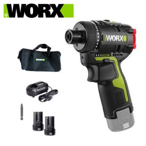 웍스 WU129 충전 무선 드릴 드라이버 12V 배터리2개 풀세트