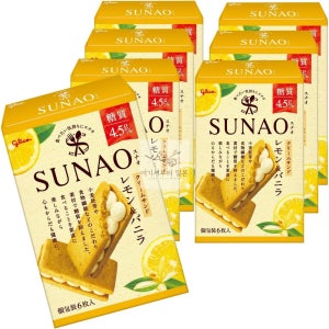 일본 글리코 스나오 저당질 저탄수화물 발효 버터 레몬&바닐라 쿠키 7개입 일본과자 비스킷