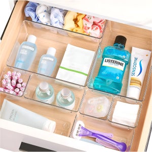 서랍칸막이 오픈형 화장대 화장품 투명 서랍 정리함