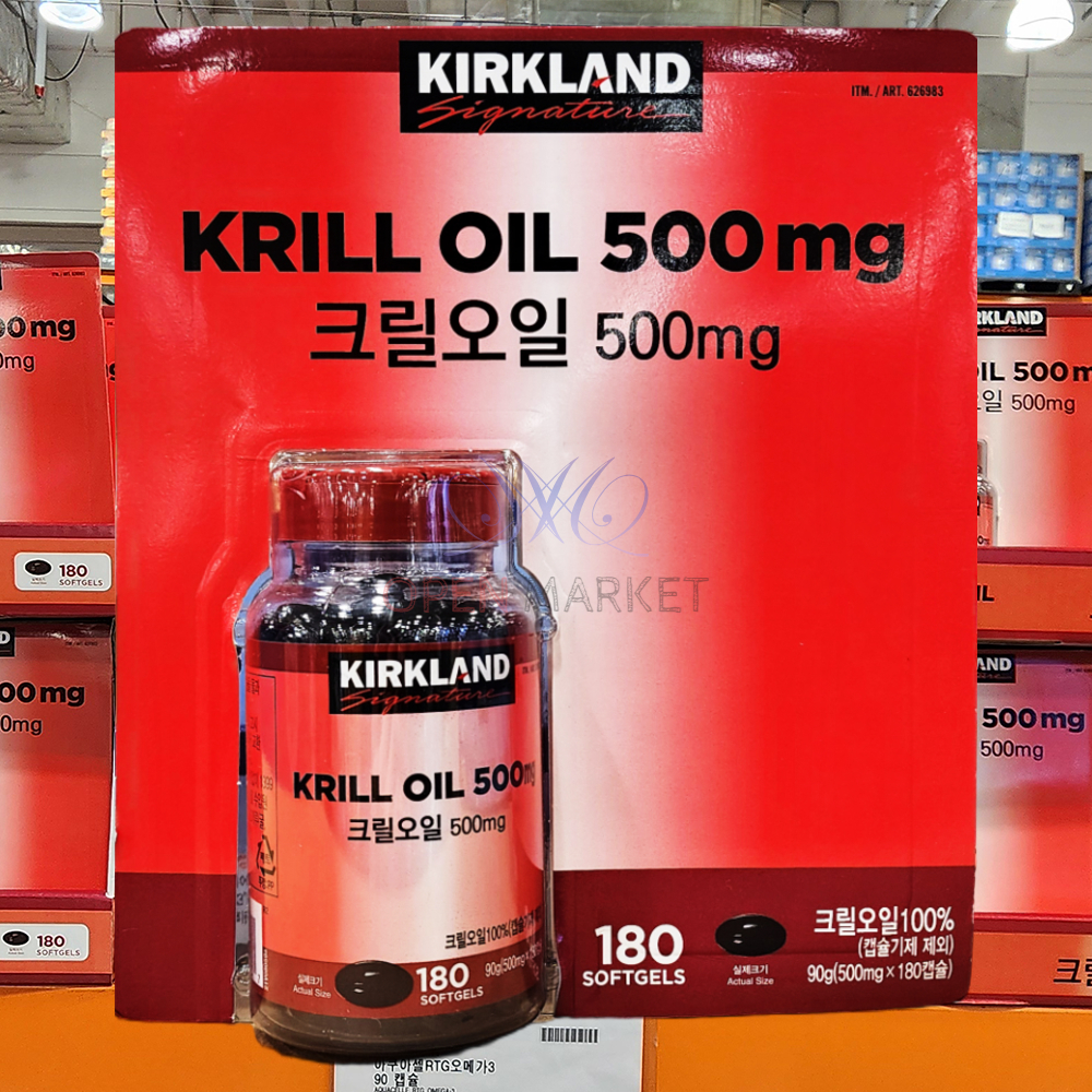 코스트코 크릴오일 커클랜드 180캡슐 (노르웨이원료사용, <b>크릴오일100</b>%)