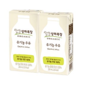 상하목장 유기농 멸균 우유 200ml x 48팩
