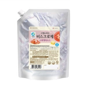 청정원 비스크 로제 스파게티소스 2kg x 6개