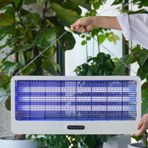 Inoq 더길어진 듀얼 블루라이트램프 전격살충기 타이머 리모컨형 60W/업소용모기퇴치기 가정용해충퇴치기