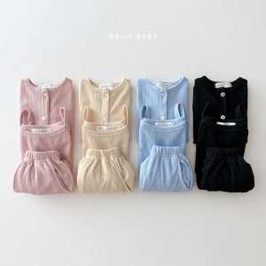 아기 나시 가디건 상하복 유아 아동 여름 상하복 3종 세트 2025 DAILYBEBE