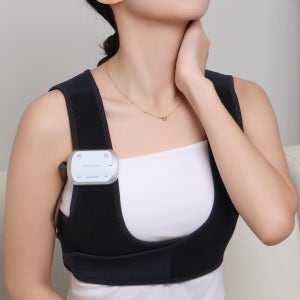 약손드림 어깨 저주파 EMS 마사지기 안마기 근육 뭉침 결림 보호대 자세교정