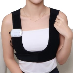 약손드림 조끼형 어깨 저주파 EMS 마사지기 안마기 근육 뭉침 결림 보호대 자세교정