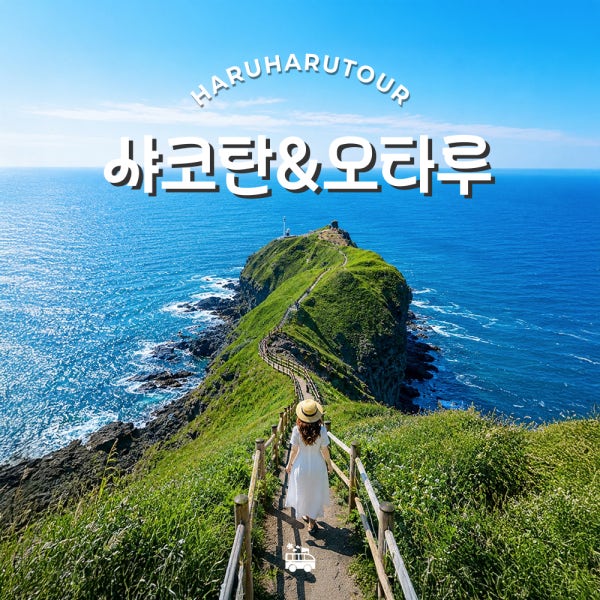 삿포로 오타루 샤코탄 일일 버스 투어 시로이코이비토 북해도 여행