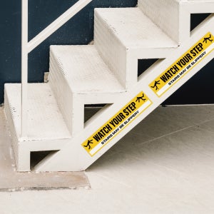 계단조심 미끄럼주의 커스텀 제작 안내판 레트로 미국 감성 팻말 표지판 간판 Y-1(영어)