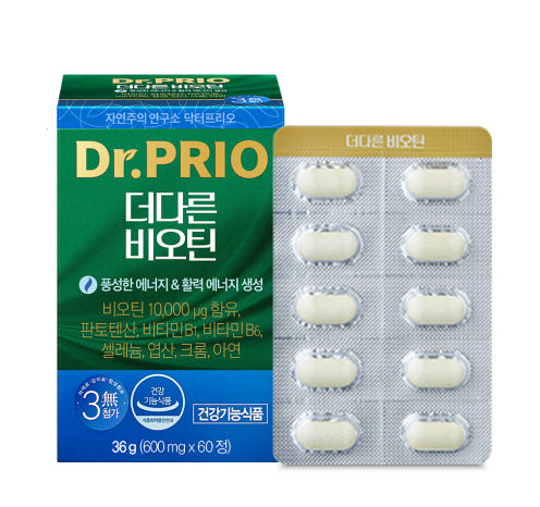 <b>닥터프리오</b> 더다른 비오틴 600nmg x 60정 4주분