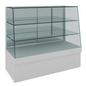 GSC-13 목재 경사형 쇼케이스 유리진열장 백색