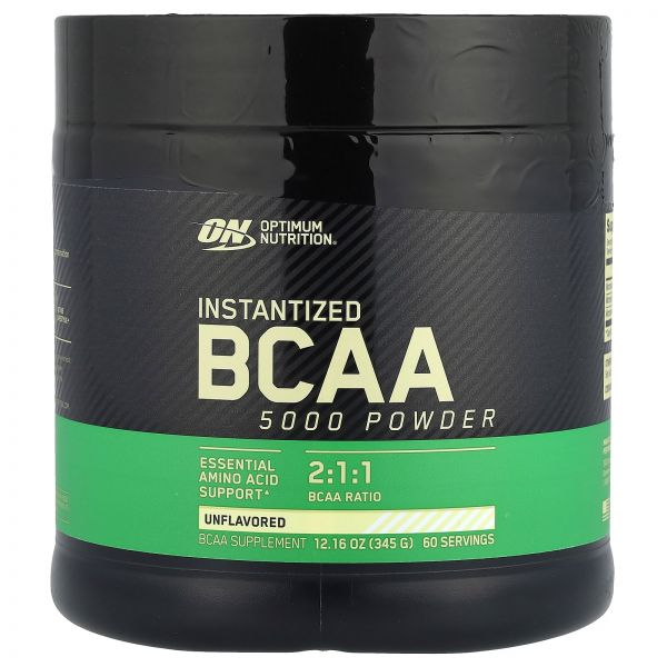 Optimum Nutrition, 인스턴트 BCAA 5000 파우더, 무맛, 345 g(12.16 oz)