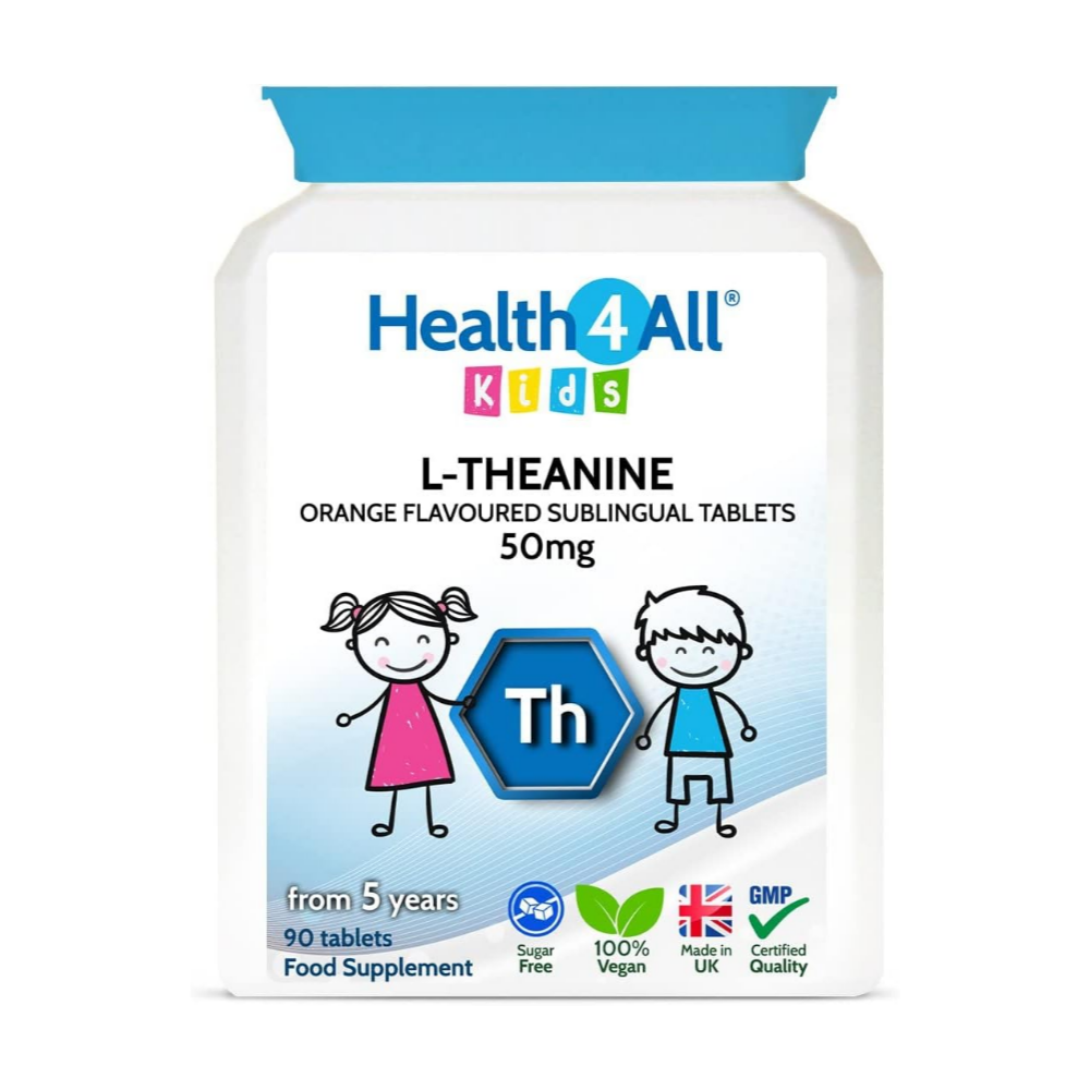 영국 헬스포올 키즈 엘<b>테아닌</b> 50mg 90정 L-<b>Theanine</b>