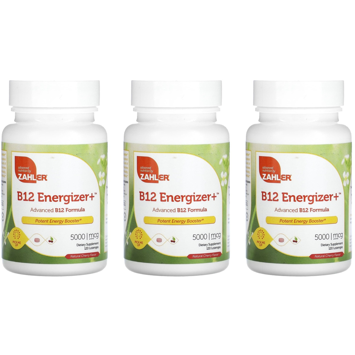 <b>자일러</b> 고함량 <b>비타민</b>B12 체리맛 5000mcg 120정 (3개세트)