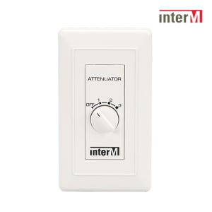 인터엠 스피커 볼륨 조절기 3W 음량 감쇠기 벽부형 ATT 스위치 ATT-03