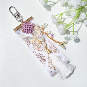 전통 굿즈 키링 월연 국화매듭 열쇠고리 백참 책갈피 핸드메이드 외국인선물 노리개