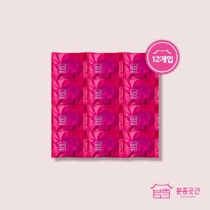 [100%유기농 현미] 분홍곳간 현미쑥밥알찰떡 해풍쑥떡 건강떡 아침식사대용 12개입