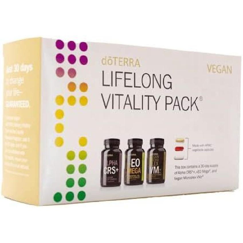 <b>doTERRA</b> 라이프롱 바이탈리티 팩 (비건) - 3병 번들