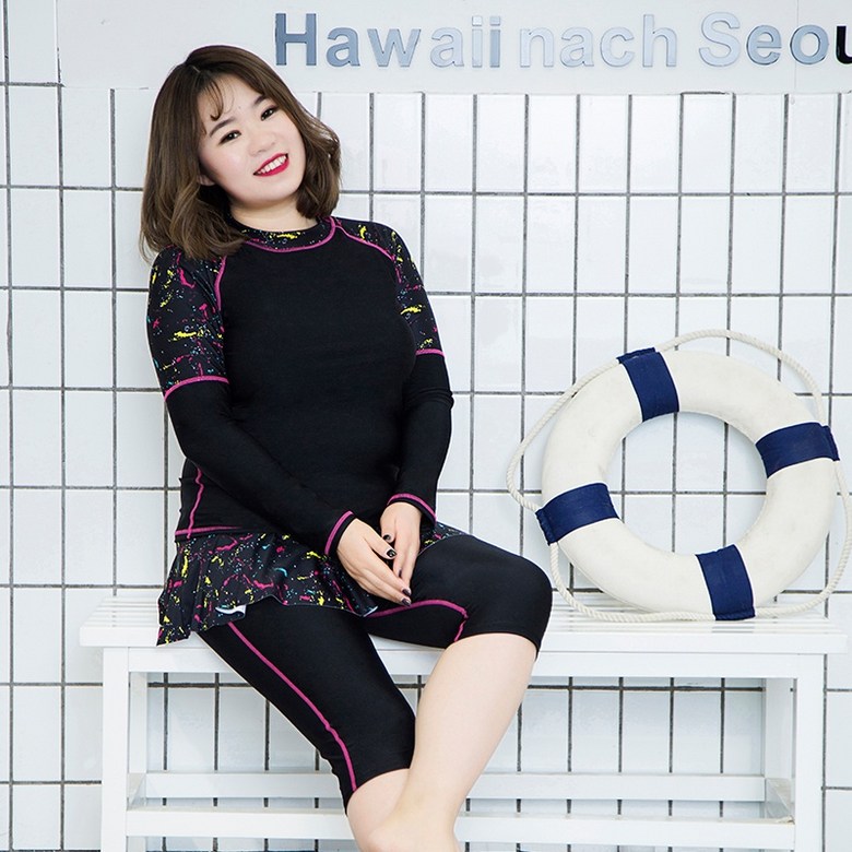 엄마 중년 아줌마 할머니래쉬가드 빅사이즈 여성용 아이템 트렌디 스시 일상 패션 수영복