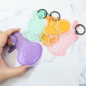 미피 miffy 매트 컬러 클리어 키링 키홀더 전 4종 세트