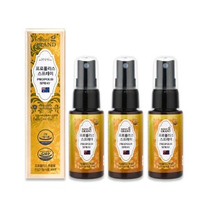 네이처그랜드 프로폴리스 스프레이 (호주산 플라보노이드 구강 항균) 30ml, 3개