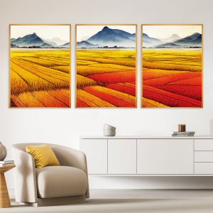 풍수액자 금전운 상승 풍수지리 대형 부자되는 인테리어액자 [FS 3단 A1사이즈]