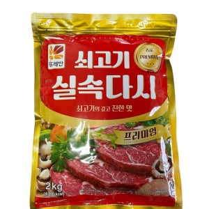 뚜레반 쇠고기다시다 소고기 다시 업소용 2kg, 6개